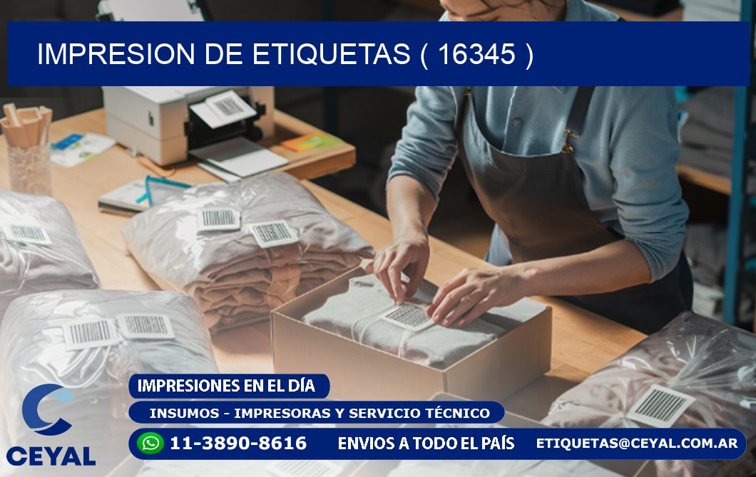 IMPRESION DE ETIQUETAS ( 16345 )