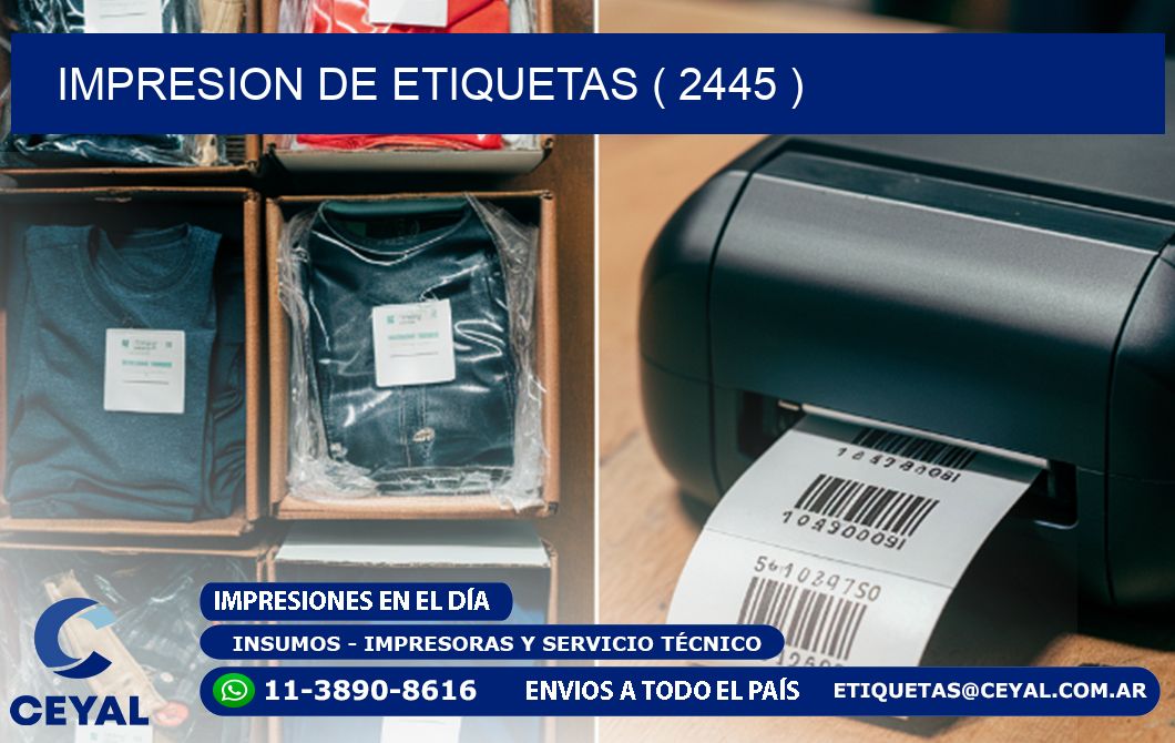 IMPRESION DE ETIQUETAS ( 2445 )