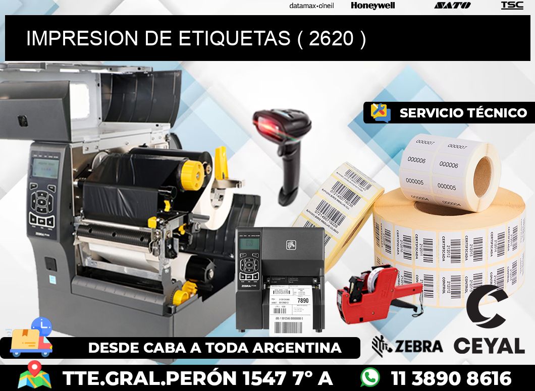 IMPRESION DE ETIQUETAS ( 2620 )