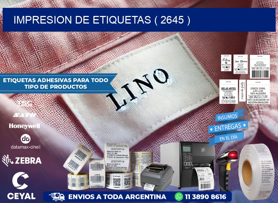 IMPRESION DE ETIQUETAS ( 2645 )