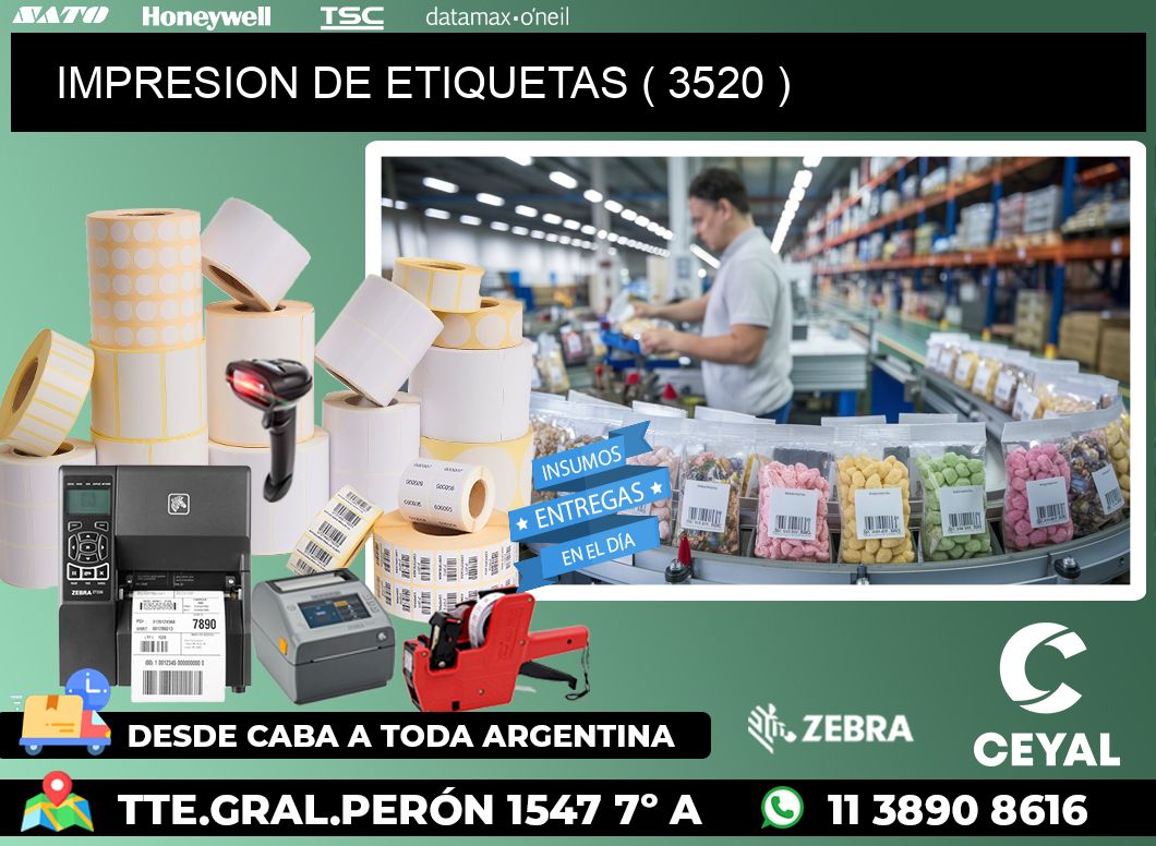IMPRESION DE ETIQUETAS ( 3520 )