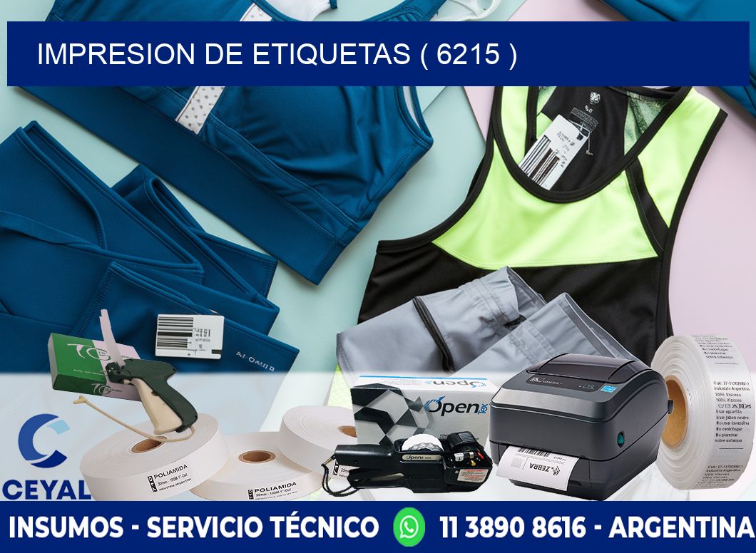 IMPRESION DE ETIQUETAS ( 6215 )