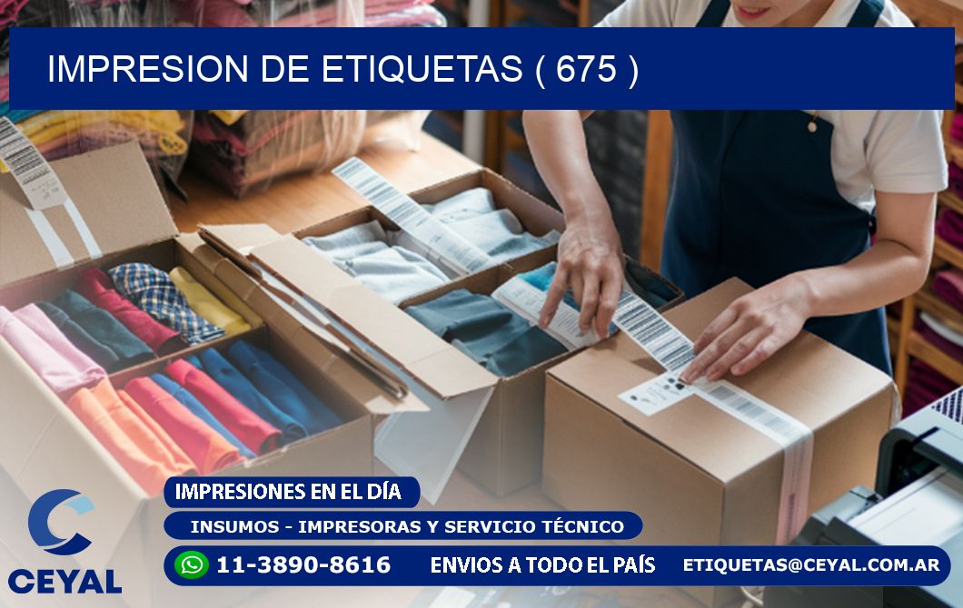 IMPRESION DE ETIQUETAS ( 675 )