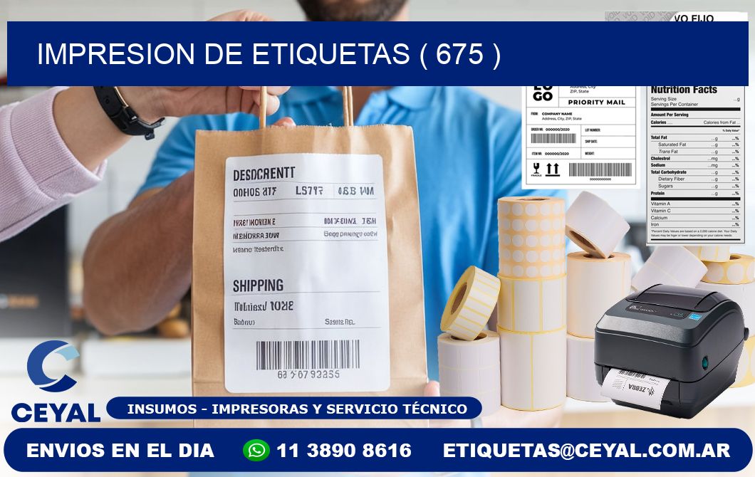 IMPRESION DE ETIQUETAS ( 675 )