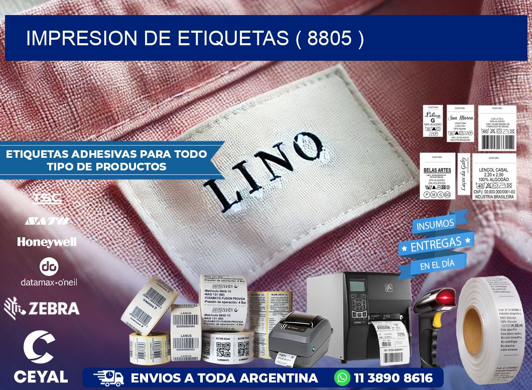 IMPRESION DE ETIQUETAS ( 8805 )