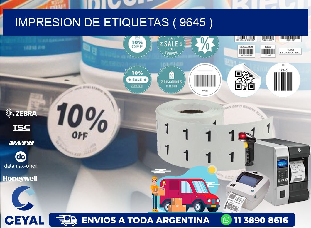 IMPRESION DE ETIQUETAS ( 9645 )