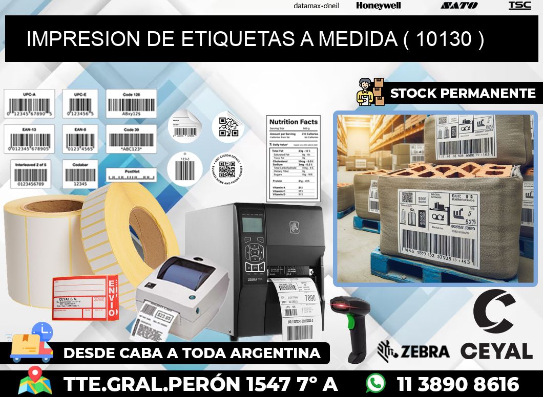 IMPRESION DE ETIQUETAS A MEDIDA ( 10130 )