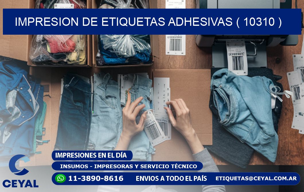IMPRESION DE ETIQUETAS ADHESIVAS ( 10310 )