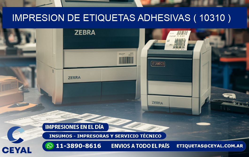 IMPRESION DE ETIQUETAS ADHESIVAS ( 10310 )