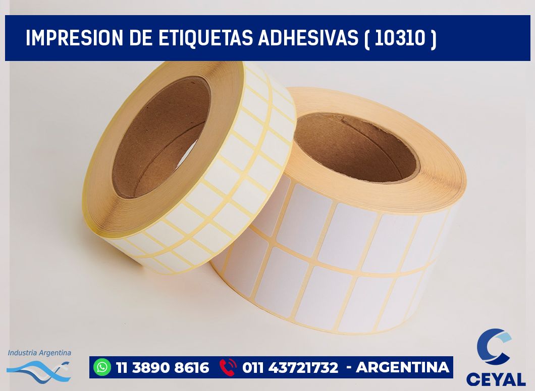 IMPRESION DE ETIQUETAS ADHESIVAS ( 10310 )