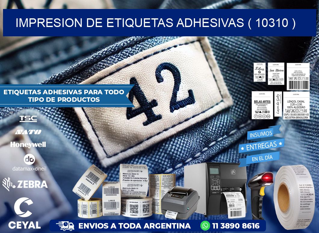 IMPRESION DE ETIQUETAS ADHESIVAS ( 10310 )