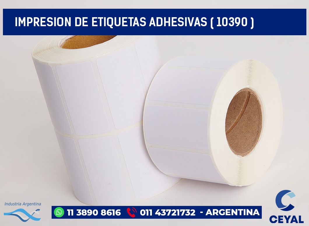 IMPRESION DE ETIQUETAS ADHESIVAS ( 10390 )