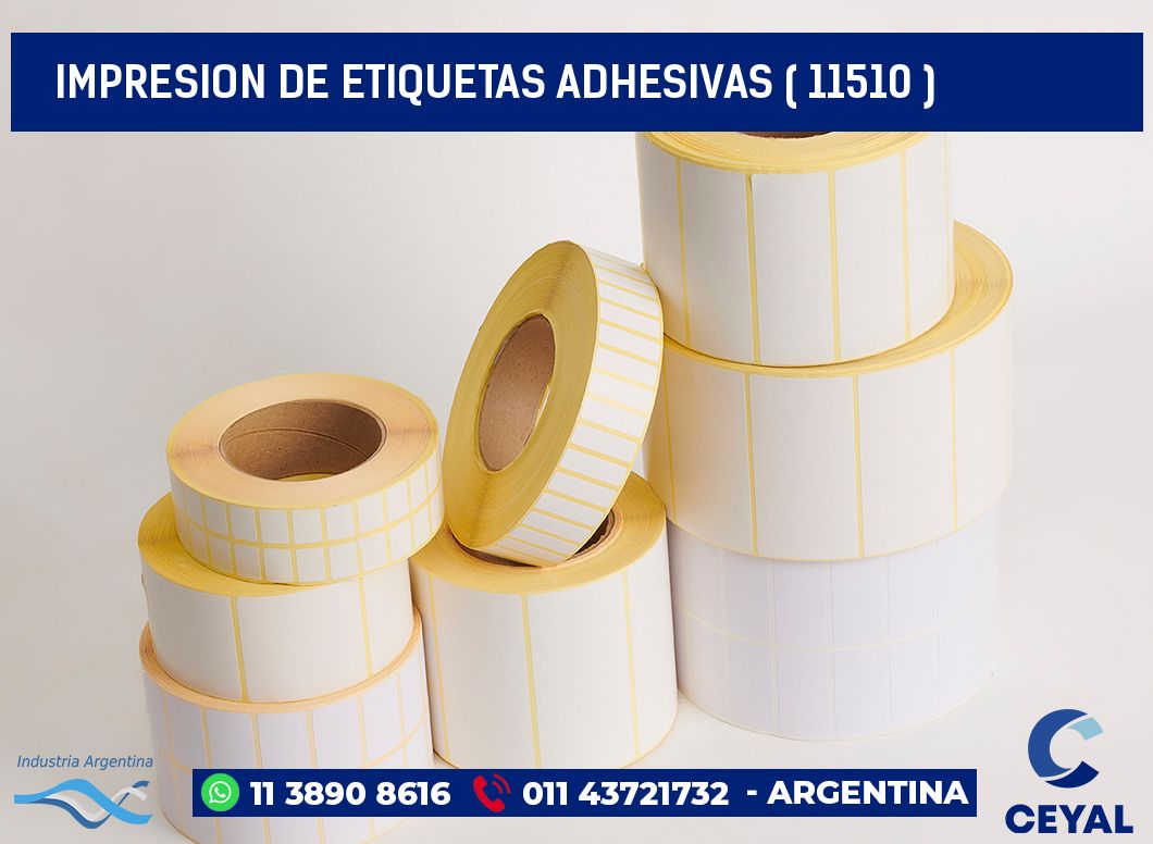 IMPRESION DE ETIQUETAS ADHESIVAS ( 11510 )