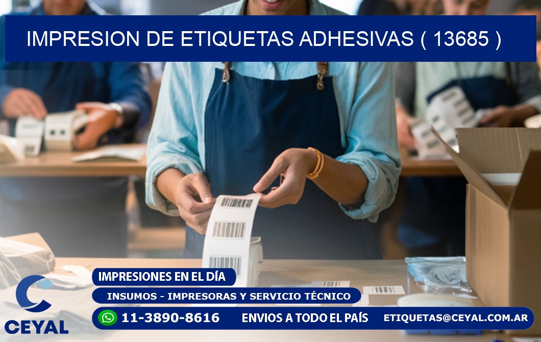 IMPRESION DE ETIQUETAS ADHESIVAS ( 13685 )