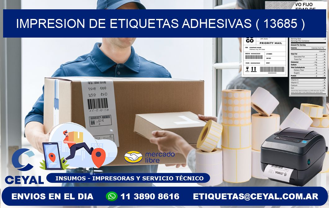 IMPRESION DE ETIQUETAS ADHESIVAS ( 13685 )
