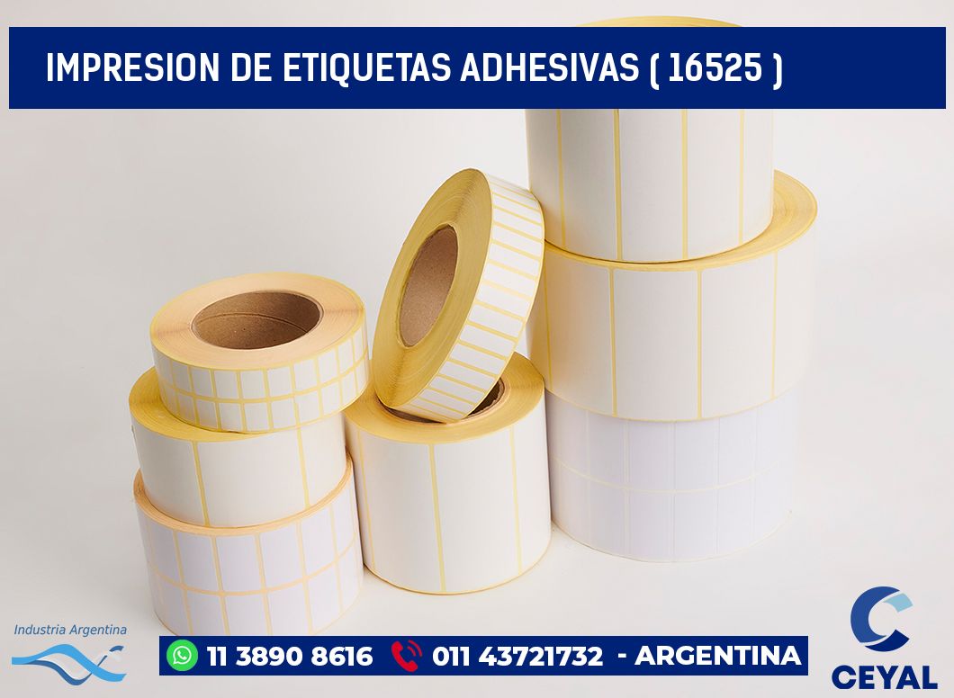 IMPRESION DE ETIQUETAS ADHESIVAS ( 16525 )