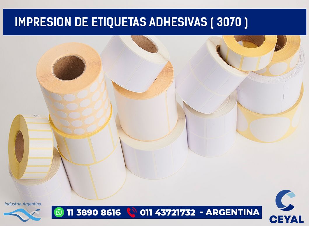 IMPRESION DE ETIQUETAS ADHESIVAS ( 3070 )