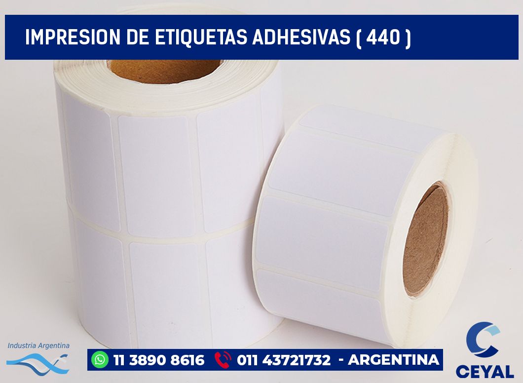 IMPRESION DE ETIQUETAS ADHESIVAS ( 440 )