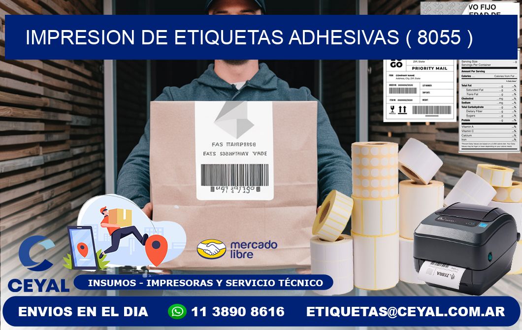 IMPRESION DE ETIQUETAS ADHESIVAS ( 8055 )