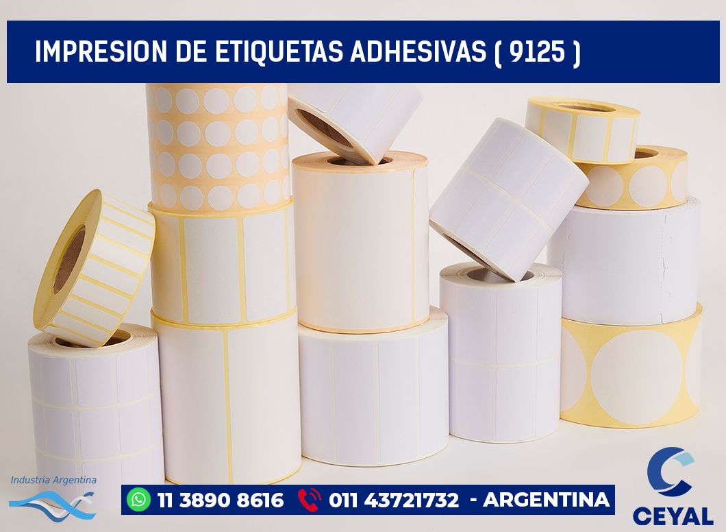 IMPRESION DE ETIQUETAS ADHESIVAS ( 9125 )