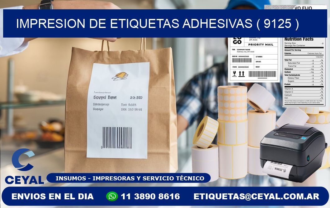 IMPRESION DE ETIQUETAS ADHESIVAS ( 9125 )