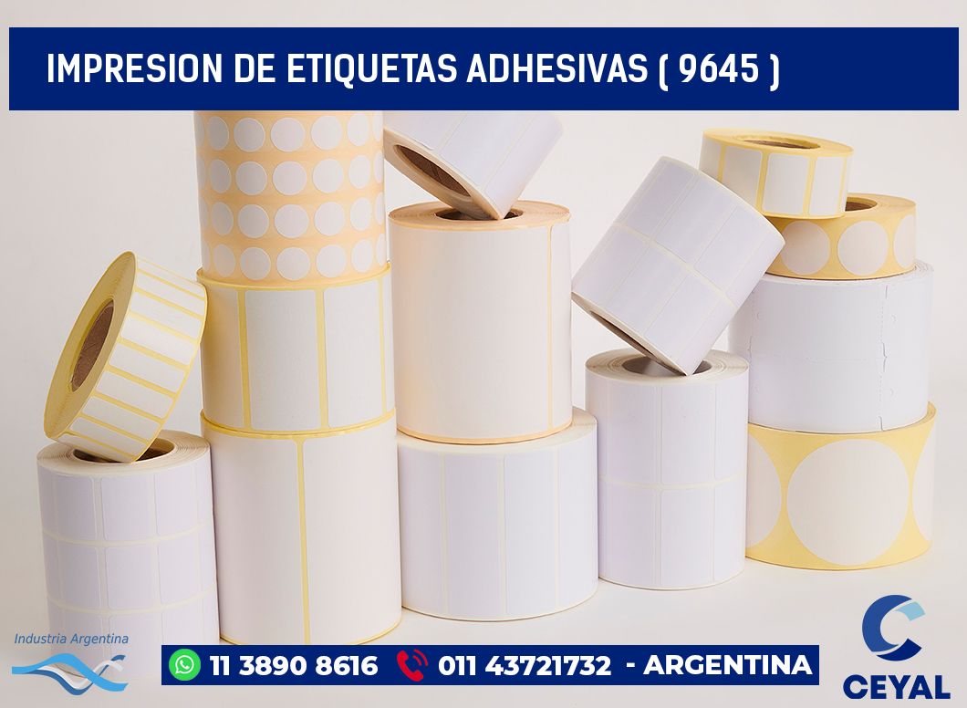 IMPRESION DE ETIQUETAS ADHESIVAS ( 9645 )
