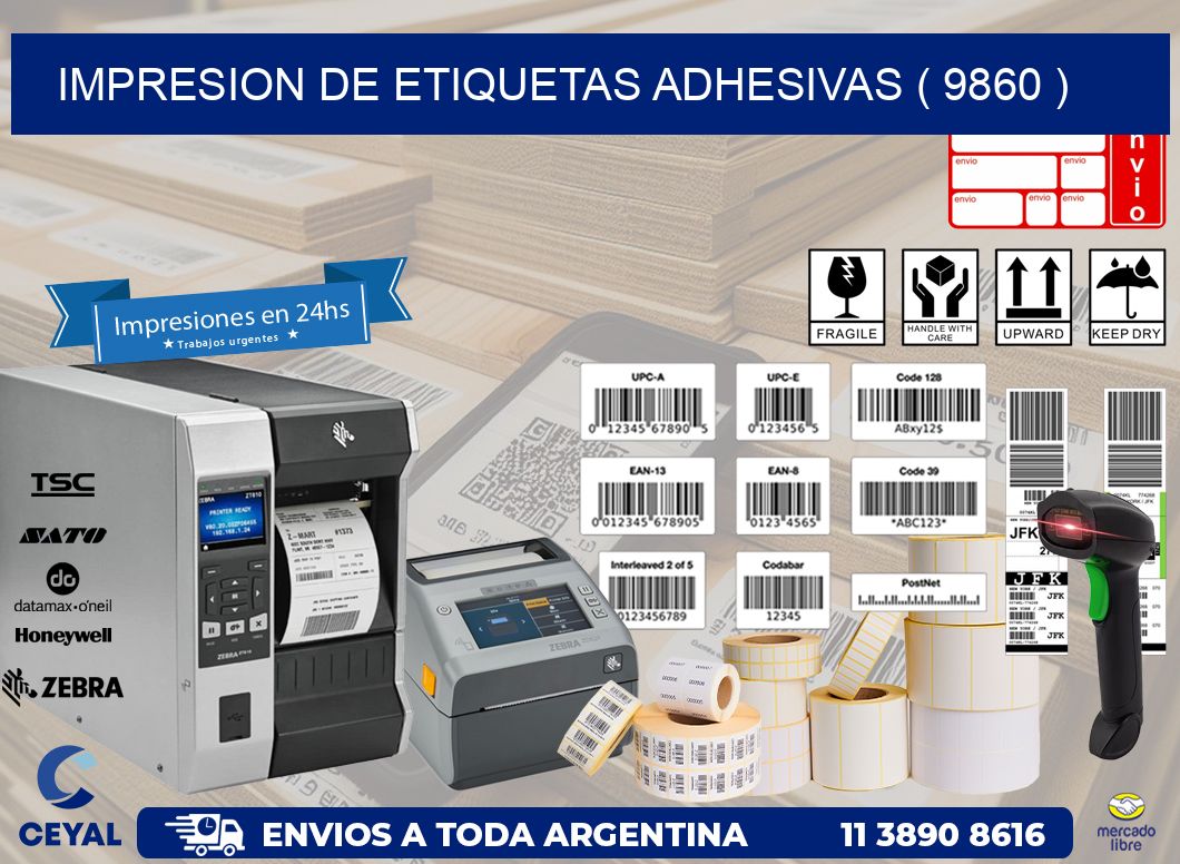 IMPRESION DE ETIQUETAS ADHESIVAS ( 9860 )