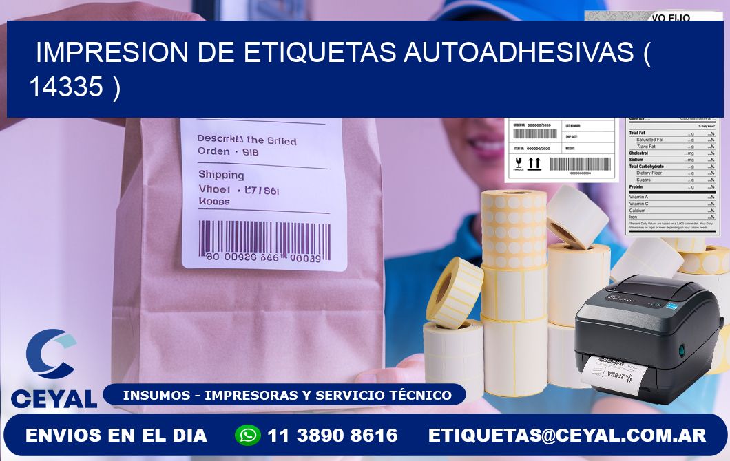 IMPRESION DE ETIQUETAS AUTOADHESIVAS ( 14335 )