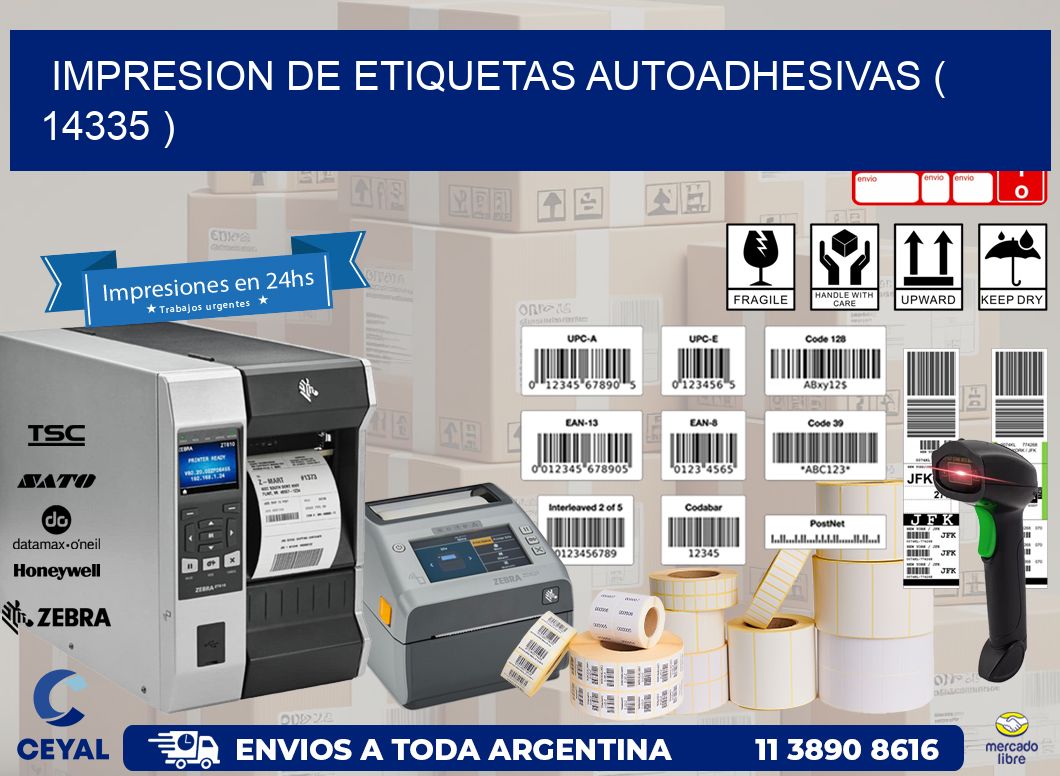 IMPRESION DE ETIQUETAS AUTOADHESIVAS ( 14335 )