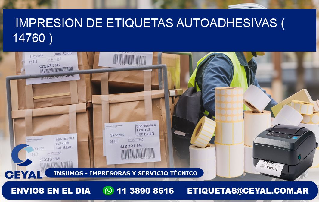 IMPRESION DE ETIQUETAS AUTOADHESIVAS ( 14760 )