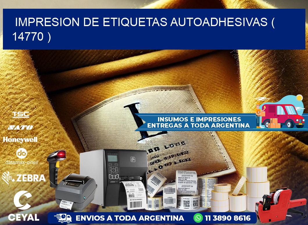 IMPRESION DE ETIQUETAS AUTOADHESIVAS ( 14770 )