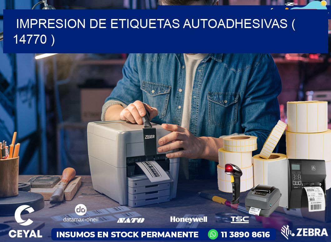 IMPRESION DE ETIQUETAS AUTOADHESIVAS ( 14770 )