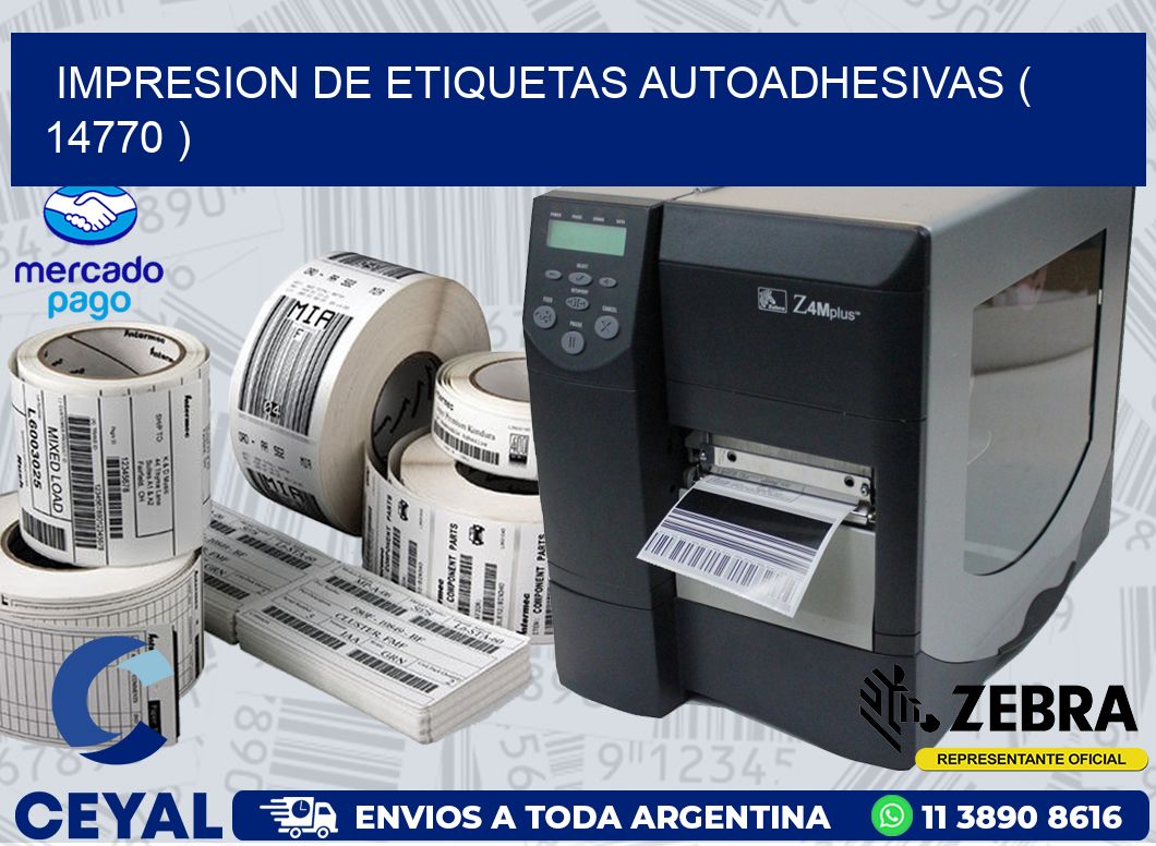 IMPRESION DE ETIQUETAS AUTOADHESIVAS ( 14770 )