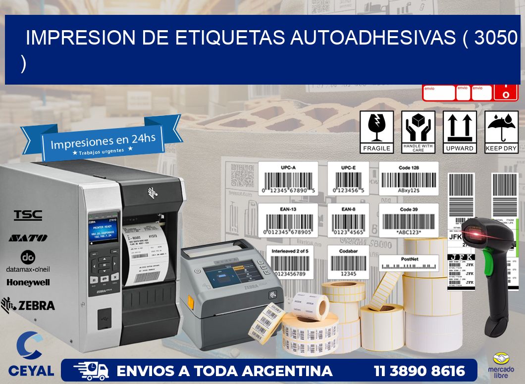 IMPRESION DE ETIQUETAS AUTOADHESIVAS ( 3050 )