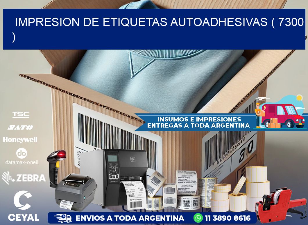 IMPRESION DE ETIQUETAS AUTOADHESIVAS ( 7300 )