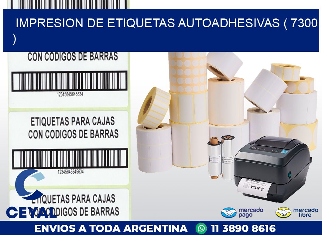 IMPRESION DE ETIQUETAS AUTOADHESIVAS ( 7300 )