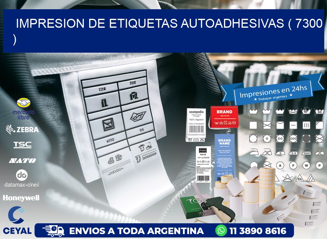 IMPRESION DE ETIQUETAS AUTOADHESIVAS ( 7300 )