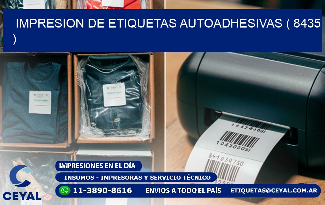 IMPRESION DE ETIQUETAS AUTOADHESIVAS ( 8435 )