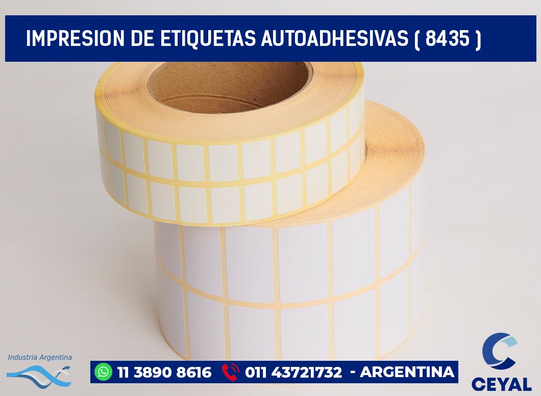 IMPRESION DE ETIQUETAS AUTOADHESIVAS ( 8435 )