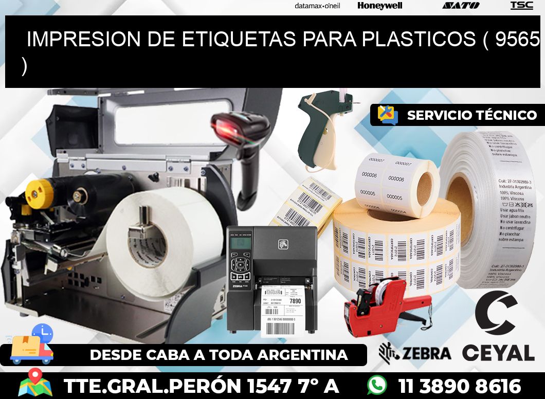 IMPRESION DE ETIQUETAS PARA PLASTICOS ( 9565 )