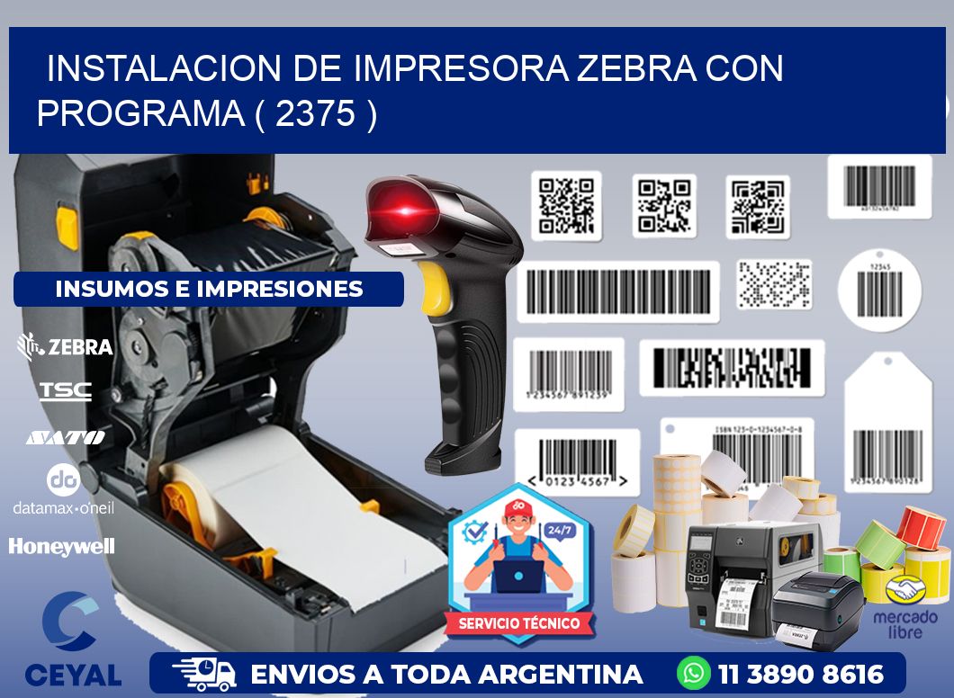 INSTALACION DE IMPRESORA ZEBRA CON PROGRAMA ( 2375 )