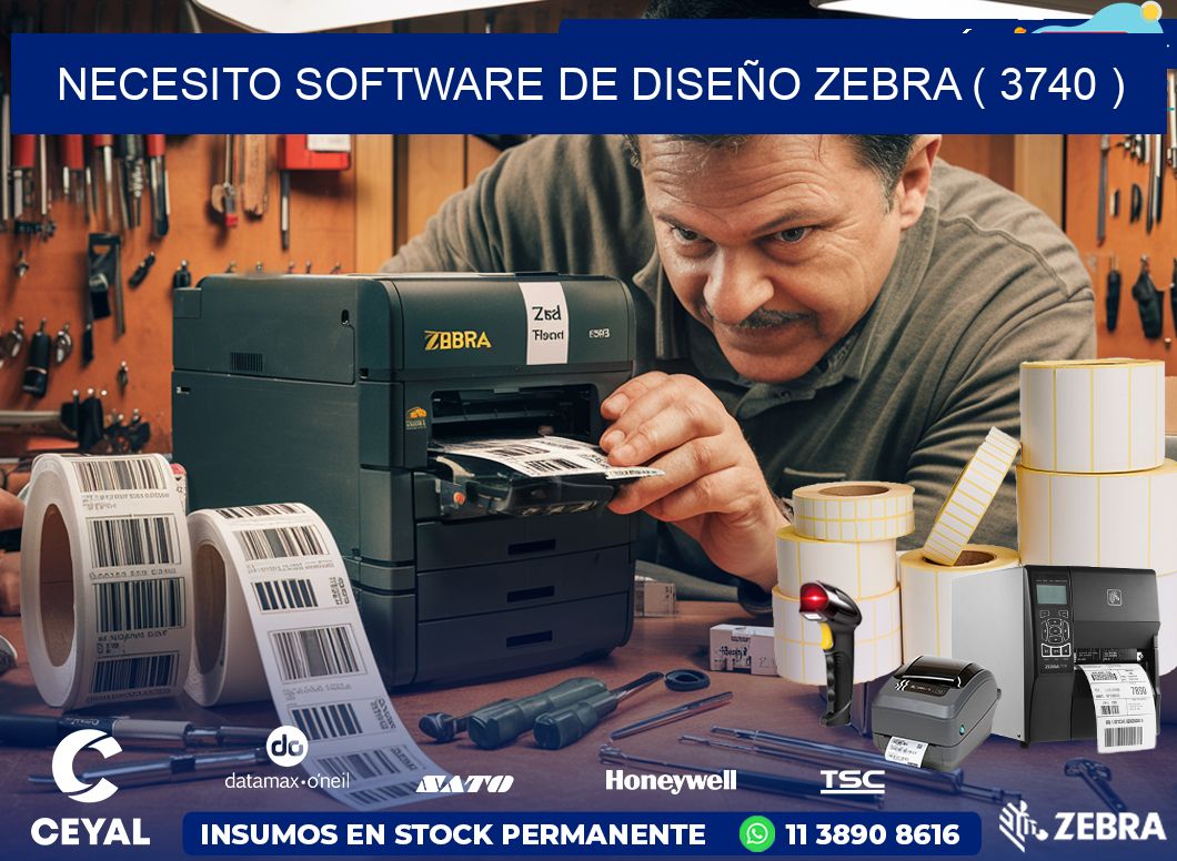 NECESITO SOFTWARE DE DISEÑO ZEBRA ( 3740 )