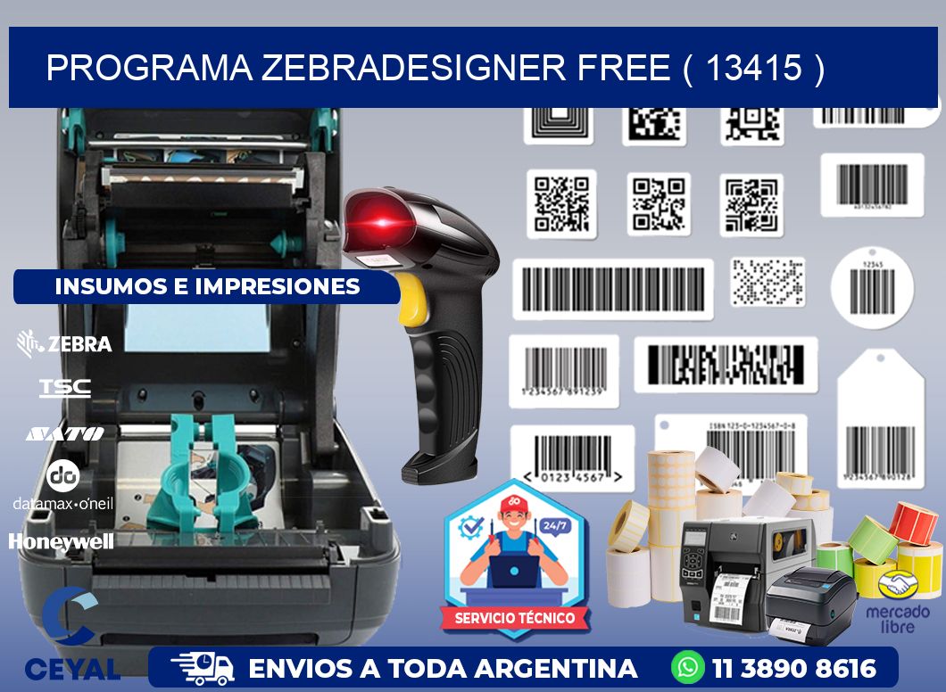 PROGRAMA ZEBRADESIGNER FREE ( 13415 )