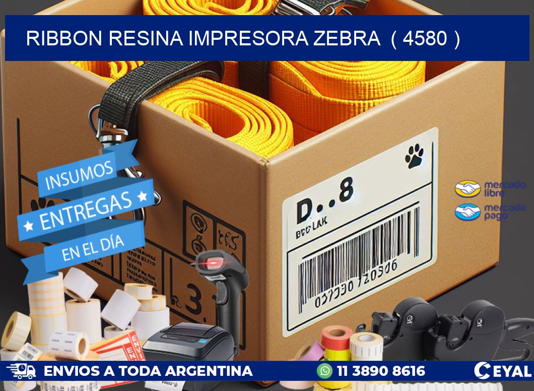 RIBBON RESINA IMPRESORA ZEBRA  ( 4580 )