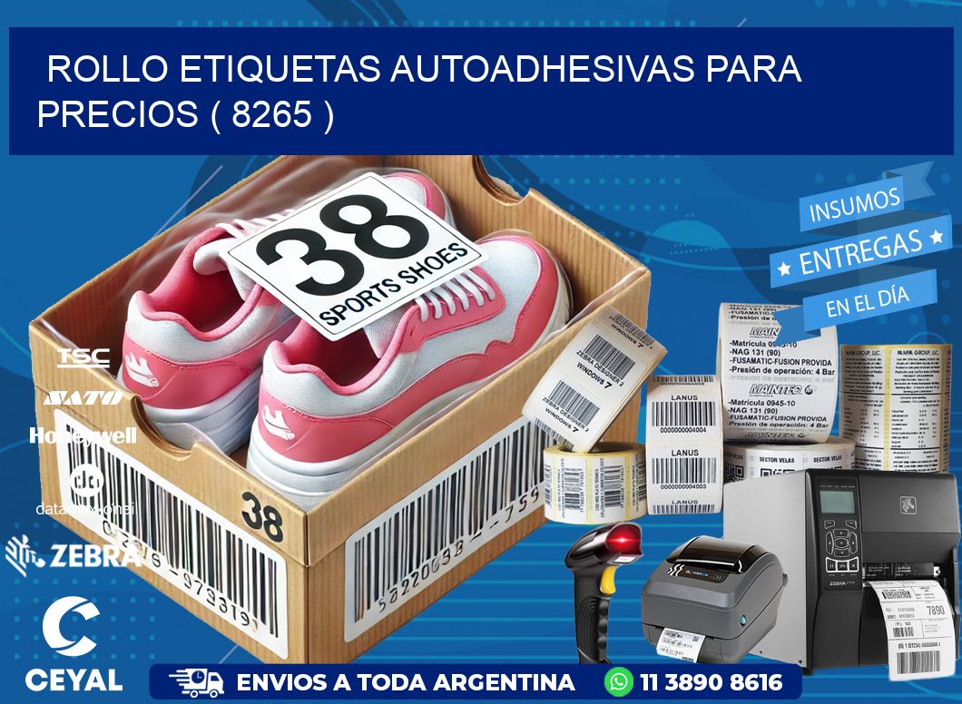 ROLLO ETIQUETAS AUTOADHESIVAS PARA PRECIOS ( 8265 )