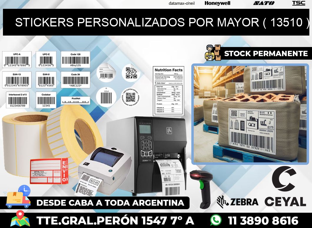 STICKERS PERSONALIZADOS POR MAYOR ( 13510 )