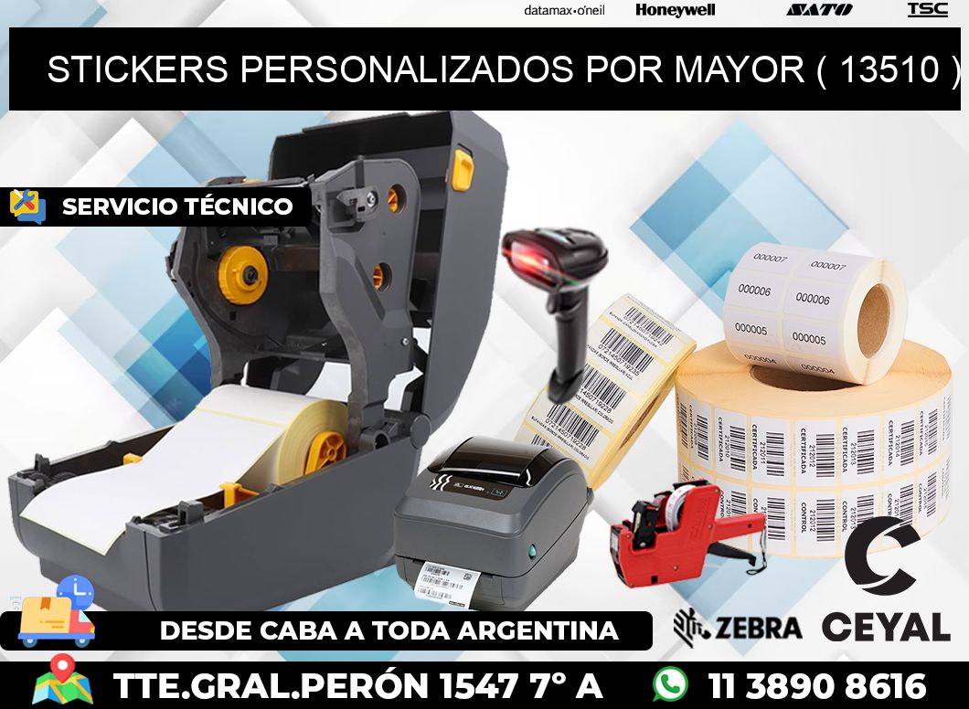 STICKERS PERSONALIZADOS POR MAYOR ( 13510 )