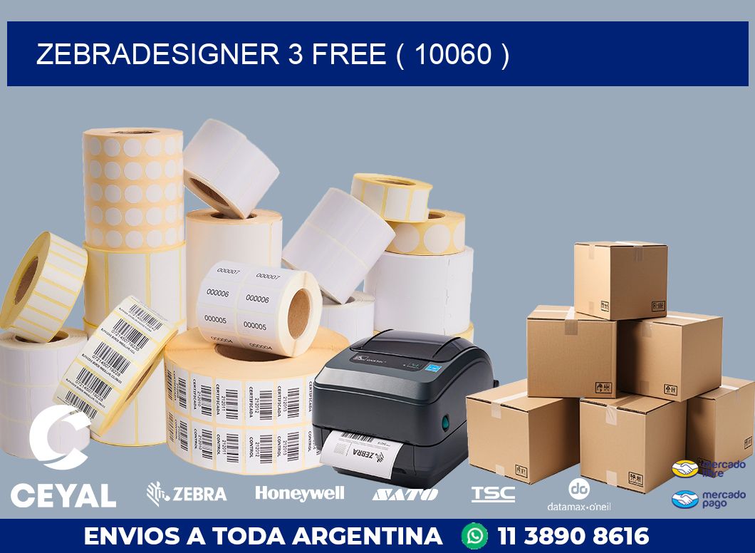 ZEBRADESIGNER 3 FREE ( 10060 )