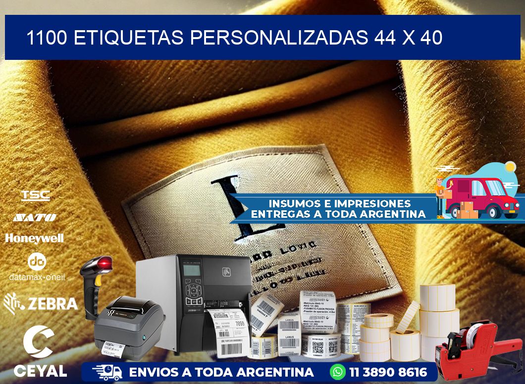 1100 ETIQUETAS PERSONALIZADAS 44 x 40