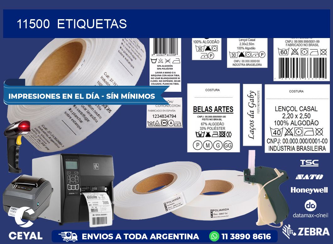 11500  ETIQUETAS